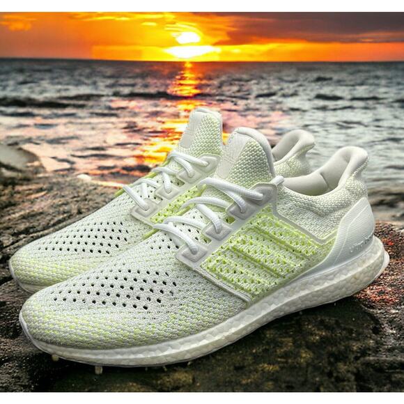 Adidas Ultra Boost Clima Cool Solar Yellow Run Shoes AQ0481 Fast Ship Men 13